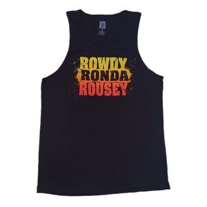 WWE Rowdy Ronda Rousey Womens Size Small Tank Top Black Sleeveless